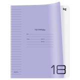 Тетрадь 18л., линия BG "UniTone. Neon", пластиковая обложка, неон сиреневый
