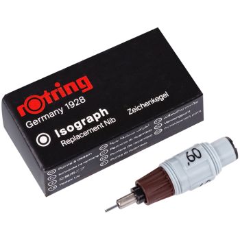Пишущий элемент для изографа Rotring 0,6мм, картон. упаковка Пишущий элемент для изографа Rotring 0,6мм, картон. упаковка