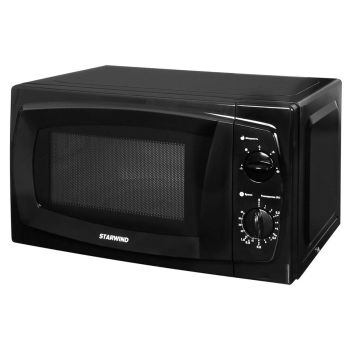 Микроволновая печь Starwind SWM5420, 20л, 700Вт, механическое управление, черная Микроволновая печь Starwind SWM5420, 20л, 700Вт, механическое управление, черная
