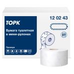 Бумага туалетная Торк "Premium"(T2) 2-слойная, мини-рулон, 170м/рул., мягкая, тиснение, белая