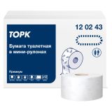 Бумага туалетная Торк "Premium"(T2) 2-слойная, мини-рулон, 170м/рул., мягкая, тиснение, белая