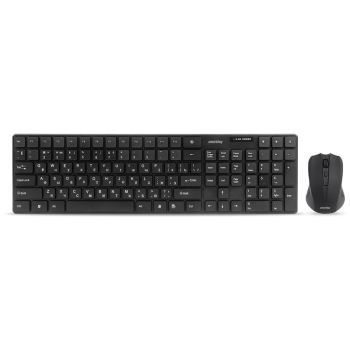 Комплект беспроводной клавиатура + мышь Smartbuy ONE 229352AG, USB, черный Комплект беспроводной клавиатура + мышь Smartbuy ONE 229352AG, USB, черный
