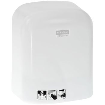 Электросушитель для рук OfficeClean Professional, 1650Вт, сенсорный, белый, ABS-пластик Электросушитель для рук OfficeClean Professional, 1650Вт, сенсорный, белый, ABS-пластик