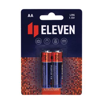 Батарейка Eleven AA (LR6) алкалиновая, BC2 Батарейка Eleven AA (LR6) алкалиновая, BC2