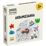Аквамозаика ТРИ СОВЫ "Транспорт", набор инструментов, трафареты, картонная коробка 12*12см