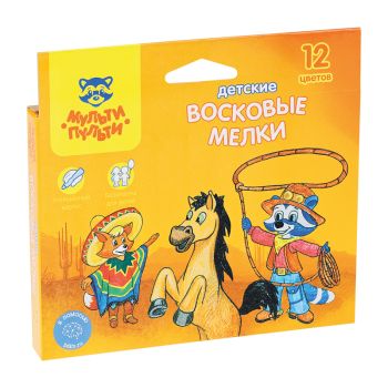 Мелки восковые утолщенные Мульти-Пульти Мелки восковые утолщенные Мульти-Пульти