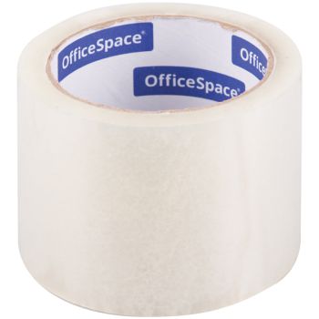 Клейкая лента упаковочная OfficeSpace, 72мм*66м, 40мкм, прозрачная, ШК Клейкая лента упаковочная OfficeSpace, 72мм*66м, 40мкм, прозрачная, ШК