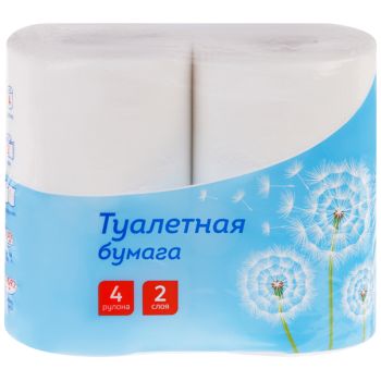 Бумага туалетная OfficeClean, 2-слойная, 4шт., 37,5м/рул.,тиснение, белая Бумага туалетная OfficeClean, 2-слойная, 4шт., 37,5м/рул.,тиснение, белая
