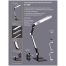 Светильник настольный на подставке Artstyle TL-402S, 10Вт, LED, сенс. уп. регулировка в 6 пол, сереб.