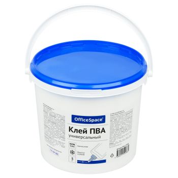 Клей ПВА OfficeSpace, 5кг, без дозатора, ведро Клей ПВА OfficeSpace, 5кг, без дозатора, ведро