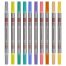 Фломастеры двусторонние Faber-Castell, 10 паст.цв., смываемые, пластик.уп., европодвес
