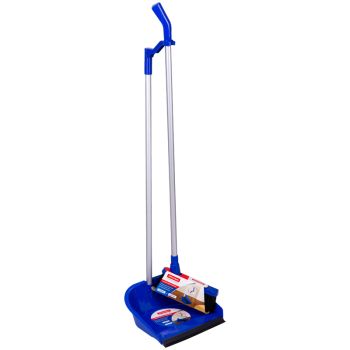 Совок для мусора OfficeClean Professional со щеткой-сметкой, алюм.ручка 70см, пластик, резин. кромка Совок для мусора OfficeClean Professional со щеткой-сметкой, алюм.ручка 70см, пластик, резин. кромка