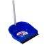 Совок для мусора OfficeClean Professional со щеткой-сметкой, алюм.ручка 70см, пластик, резин. кромка