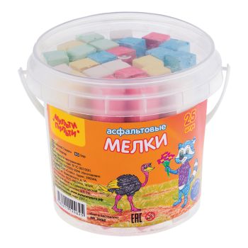 Мелки цветные для асфальта Мульти-Пульти Мелки цветные для асфальта Мульти-Пульти