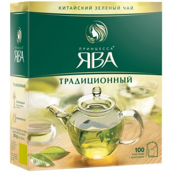 Чай Принцесса Ява, зеленый, 100 пакетиков по 2г Чай Принцесса Ява, зеленый, 100 пакетиков по 2г
